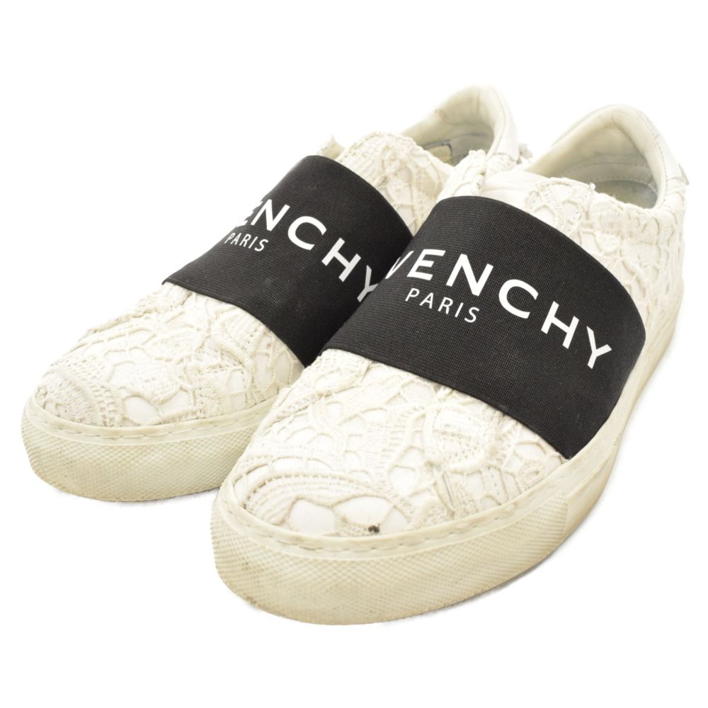 GIVENCHY (ジバンシィ) ベルトロゴ レザーレース柄ローカット 