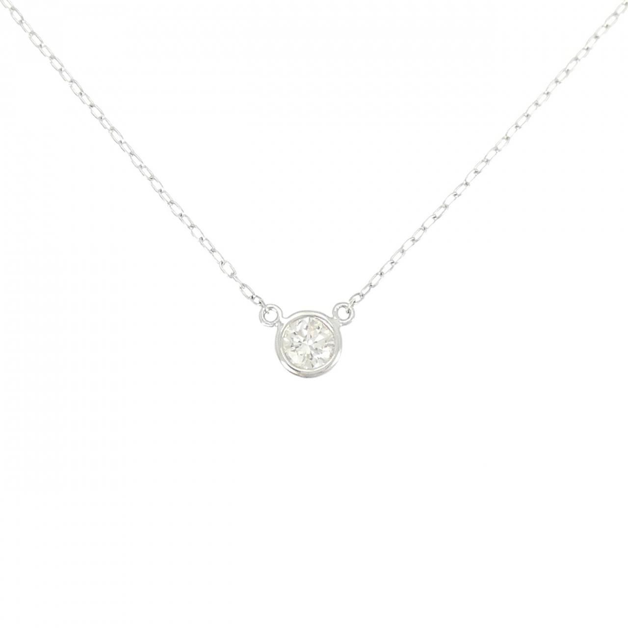 PT900|PT850 ソリティア ダイヤモンド ネックレス 0.20CT