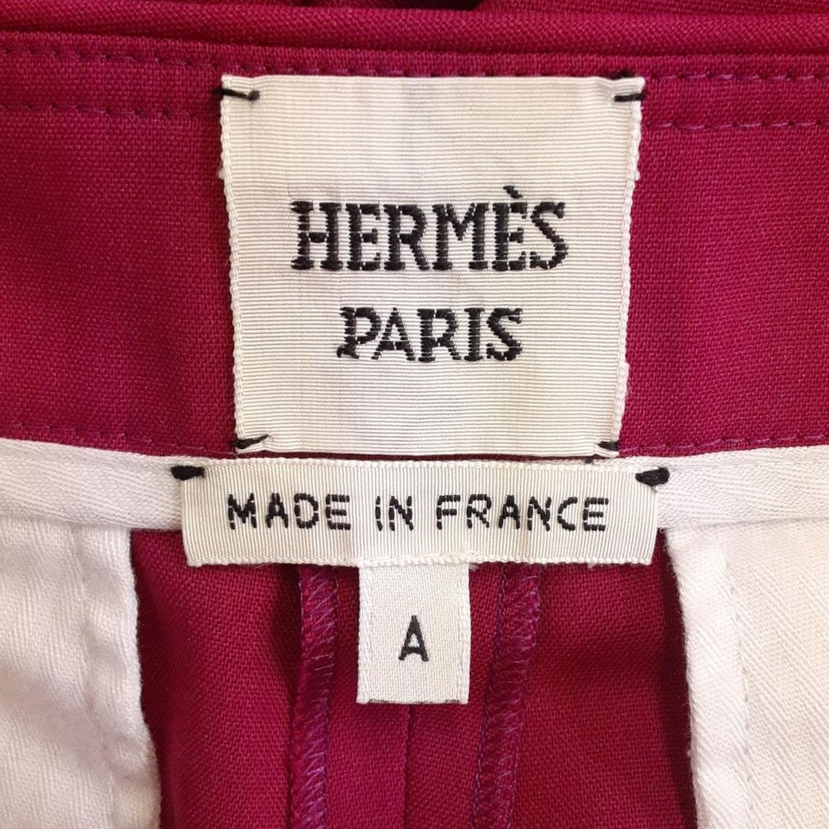 HERMES(エルメス) パンツ サイズ38 M レディース - ピンク クロップド  