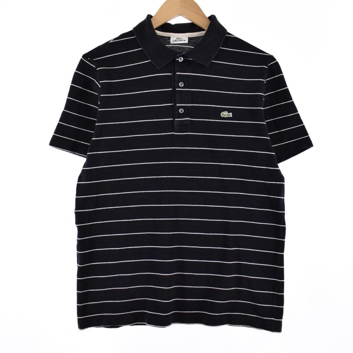 激レア！ CHEMISE LACOSTE フレンチラコステ ポロシャツ 黒 abitur