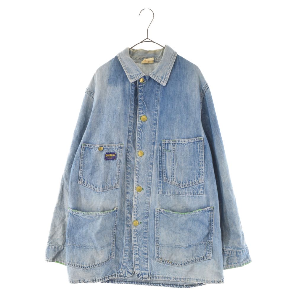 60s OSHKOSH VINTAGE ヒッコリー　カバーオール ヴィンテージ60年代OSHKOSHヒッコリーストライプデニム