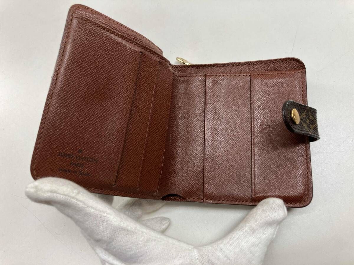 良品 ルイヴィトン モノグラム コンパクトジップ 財布 二つ折り ラウンド 茶 良品 ルイヴィトン モノグラム コンパクトジップ 財布 二つ折り