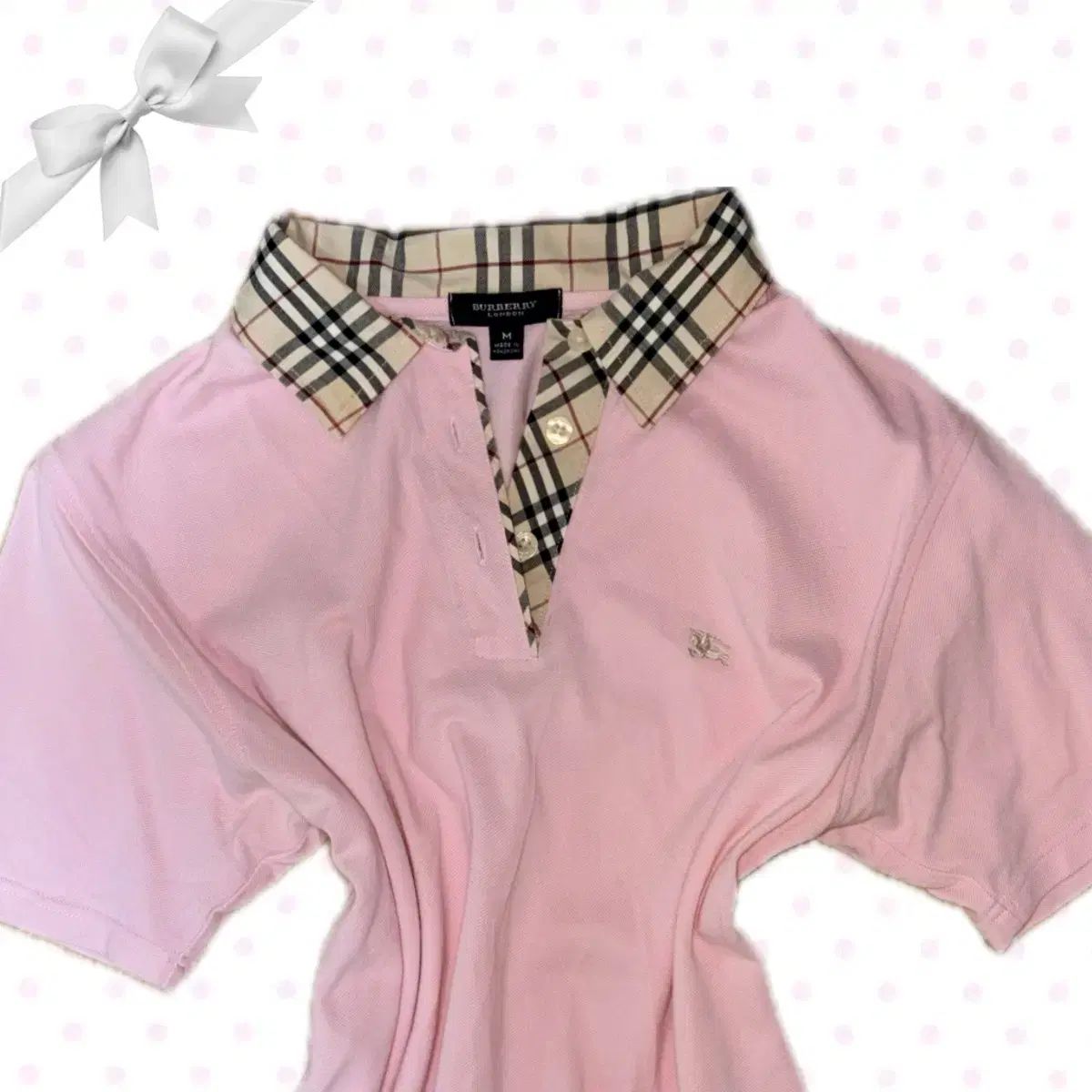 y2k BURBERRY バーバリー　Tシャツ　トップス　ノバチェック　ピンク 美品 バーバリーブルーレーベル Tシャツ 半袖 ピンク y2k ノバ