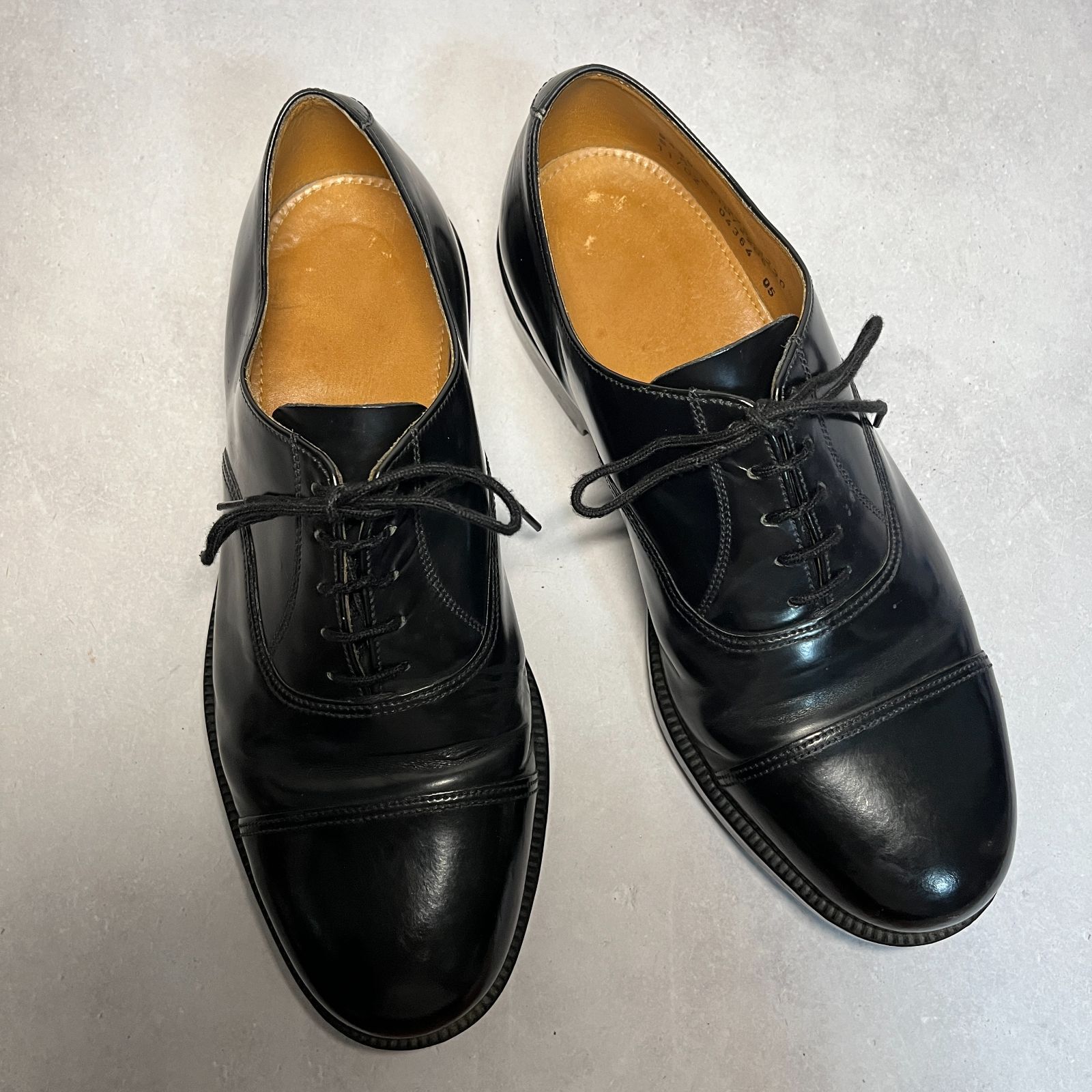 実物 イギリス軍 サービスシューズ オフィサーシューズ ドレスシューズ ブラック｜2000年代モデル