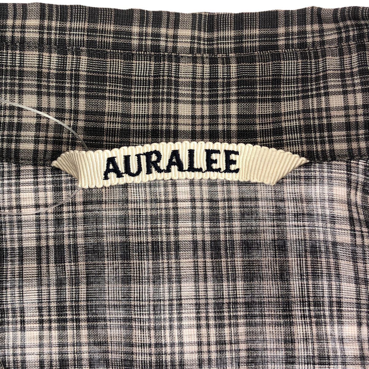AURALEE オーラリー 21SS WOOL RECYCLE POLYESTER SHEER CHECK