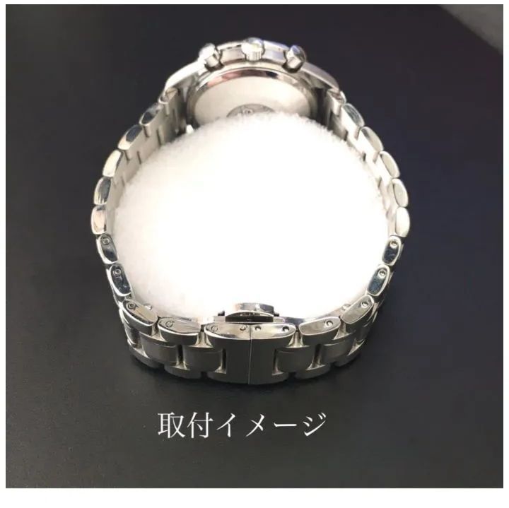 18mm 腕時計 ステンレス ブレスレット シルバー フラットエンド【対応