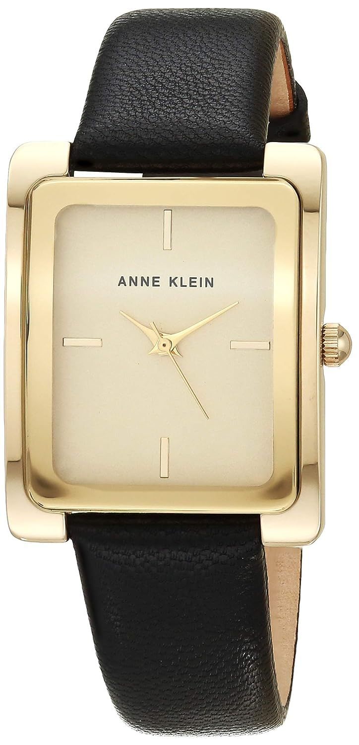 Anne Klein Womens ak-2706chbk One Size ブラック|ゴールド ブラック|ゴールド