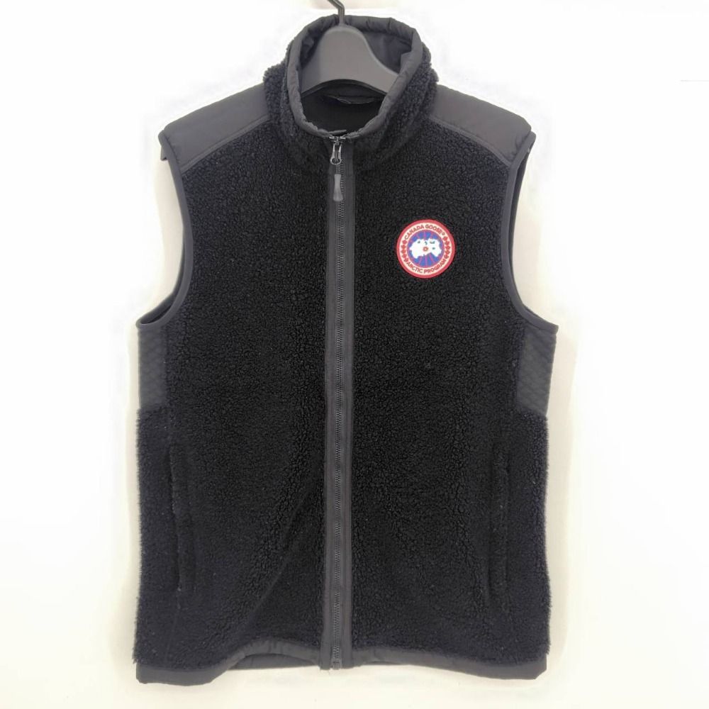 05w15560 カナダグース CANADA GOOSE ボアフリースベスト ブラック M ルーマニア製 メンズ アウター 6996M 品