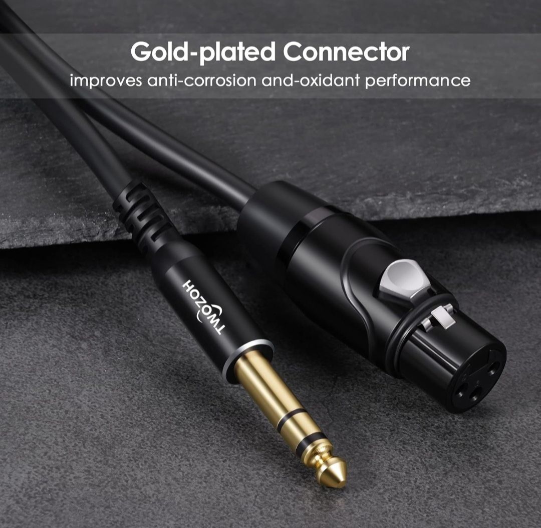 6?ft CastlineゴールドXLRメスto 3.5?MM TSパッチケーブルMogami Neglex 25(未使用品) 6 ft CastlineゴールドXLRメスto 3.5 MM TSパッチケーブルMogami