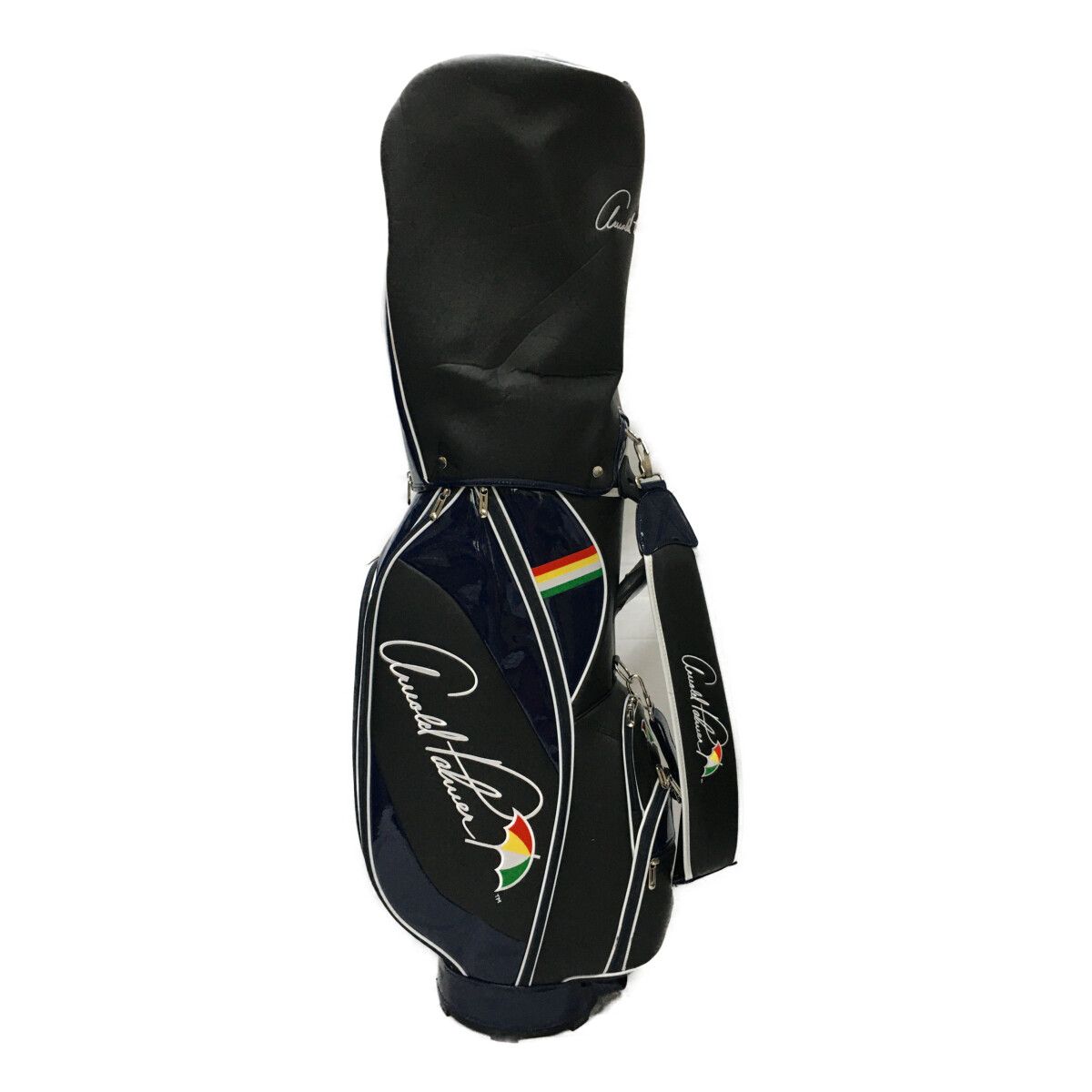 中古 アーノルドパーマー Arnold Palmer キャディバッグ ネイビー 紺