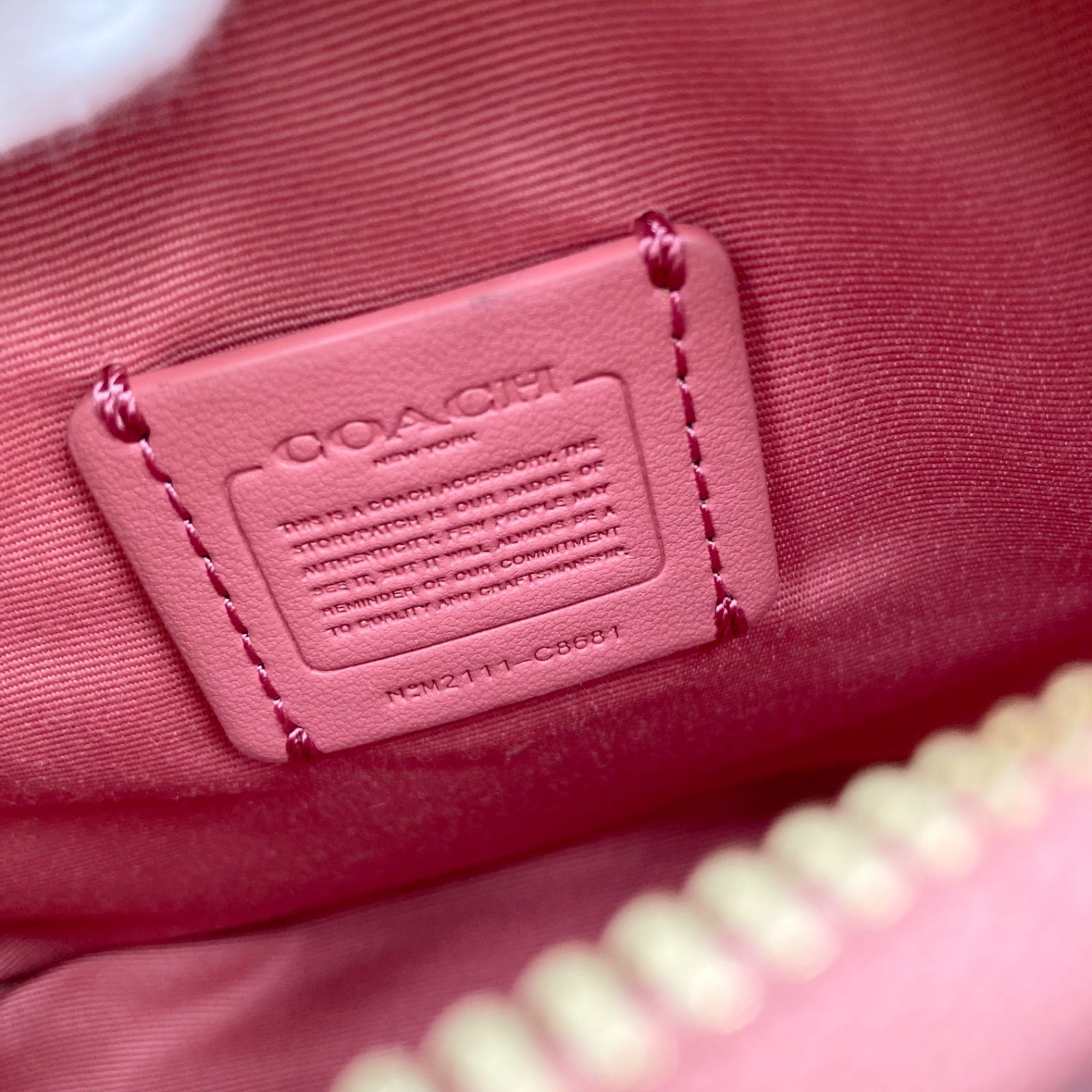 新品未使用❣️ COACH ❣️コーチ C8681 キャンバス×レザー チェック柄 
