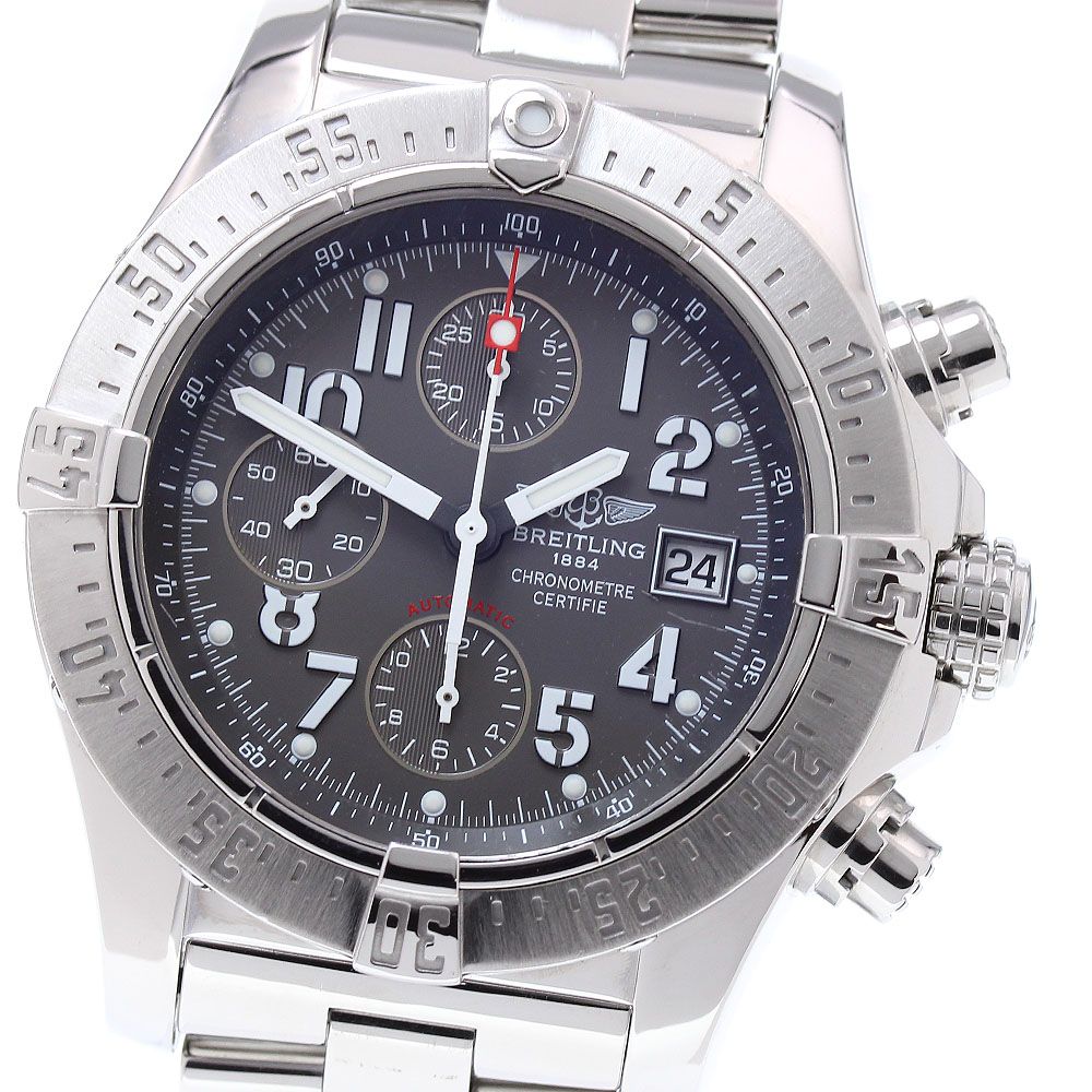 ブライトリング BREITLING A13380 アベンジャー スカイランド デイト クロノグラフ 自動巻き メンズ美品_863585