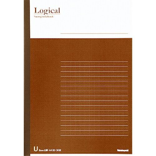 まとめ ナカバヤシ ノート ロジカルノートU罫 B5 ブラウン ﾉB501U ×50セット