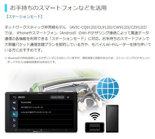 カロッツェリア8V型サイバーナビAVIC-CL912II+KJ-S103DK+ワゴンR(MH35S