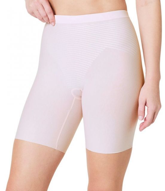【送料無料】 スパンク レディース カジュアルパンツ ボトムス SPANXshape Invisible Cotton Midthigh Pink Blossom