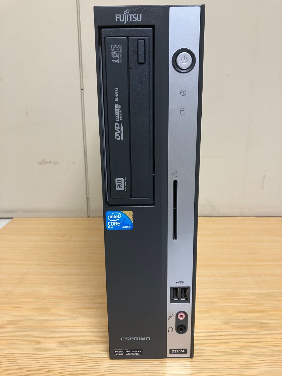 ジャンク品】FUJITSUデスクトップパソコンESPRIMO D530/A