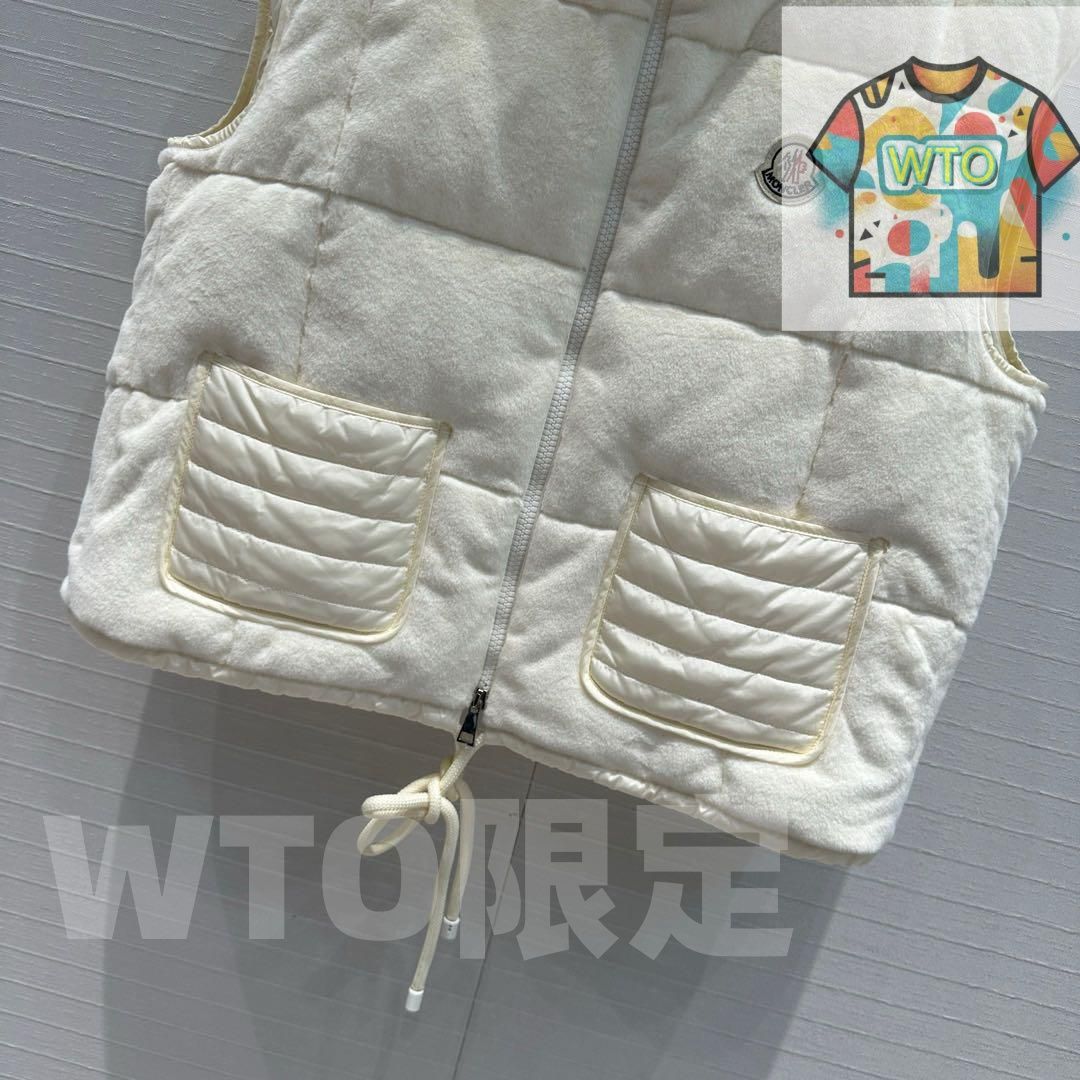 Moncler ホワイト ダウンベスト レディース｜本日限定特価｜新品