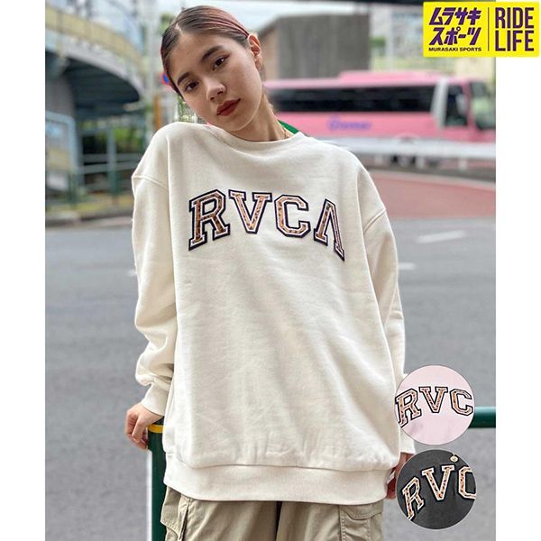 RVCA/ルーカ レディース トレーナー スウェット レオパード柄 ビッグ