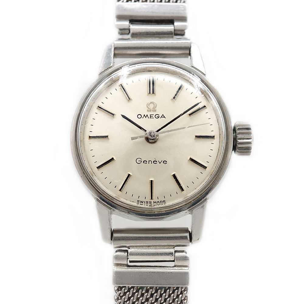 OMEGA オメガ Geneve ジュネーブ 511.006 535.006 Cal.630 17石 カットガラス シルバー SS ステンレス レディース 手巻き アンティーク ヴィンテージ【腕時計】【中古】 OMEGA オメガ Geneve ジュネーブ 511.006 535.006 Cal.630 17石 カット