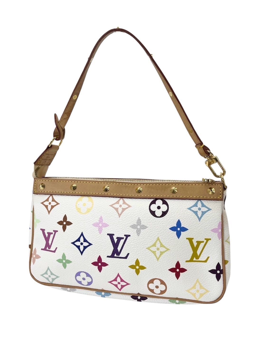 LOUIS VUITTON ルイヴィトン マルチ ポシェット アクセソワール アクセサリー ポーチ バッグ ホワイト SL0204 保存袋