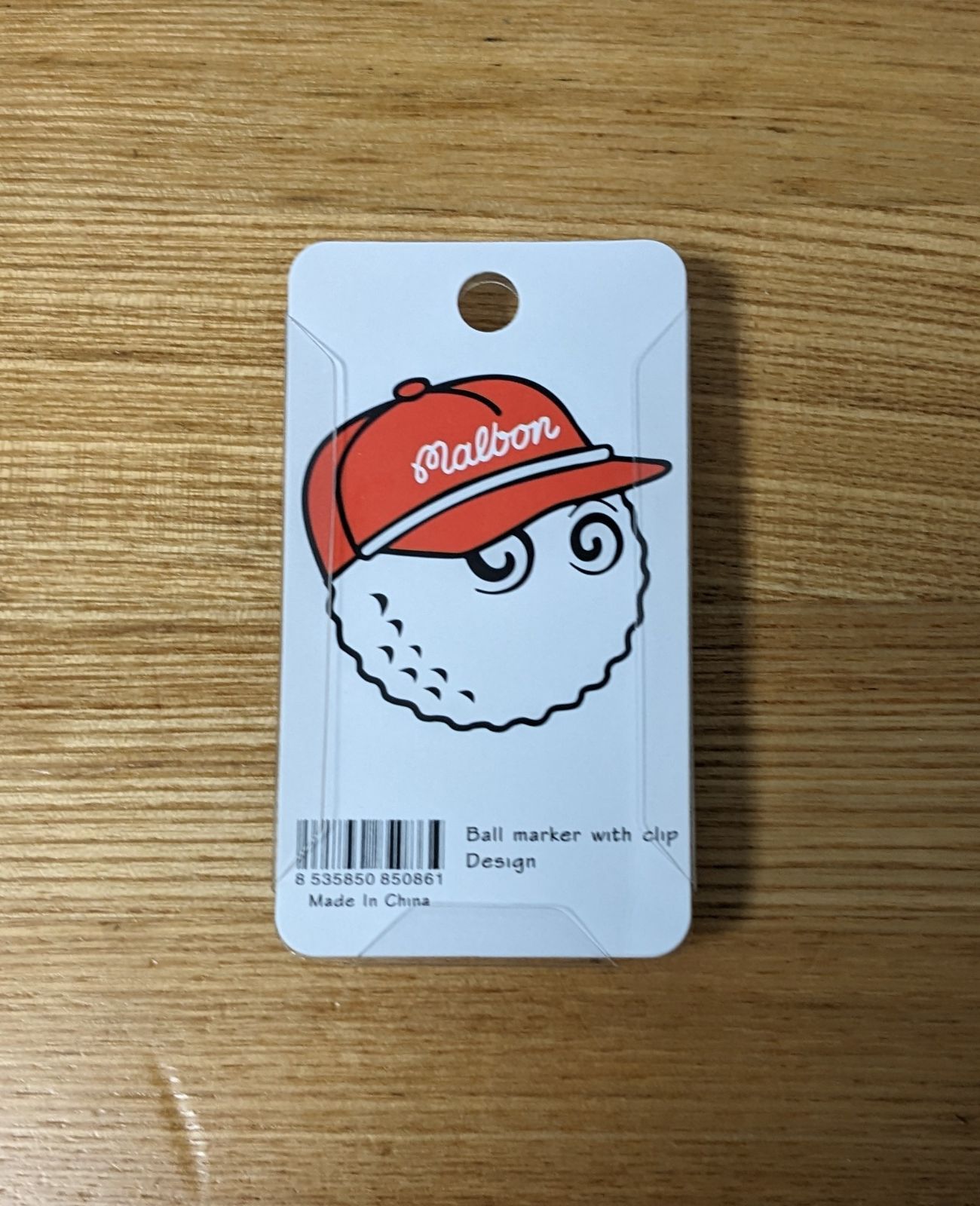 マルボンゴルフ malbon golf クリップマーカー マグネット 白