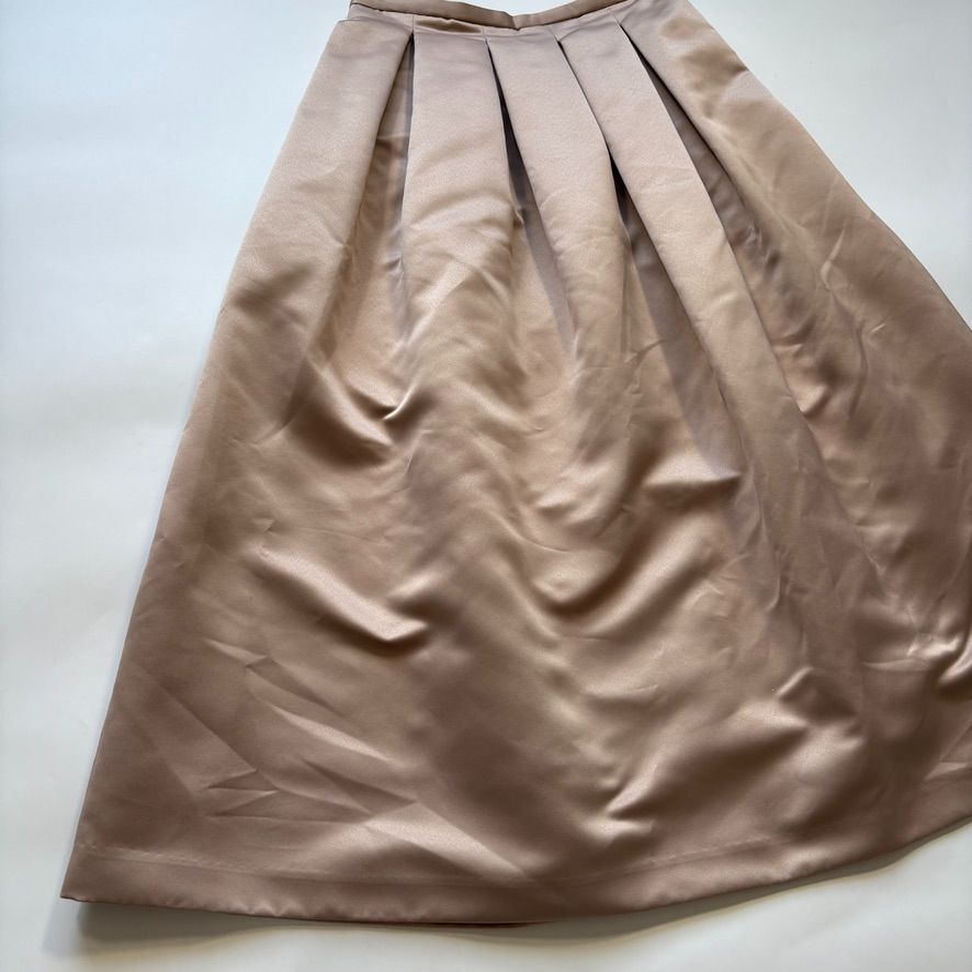 TSURU by MARIKO OIKAWA ツルバイマリコオイカワ サテン タック