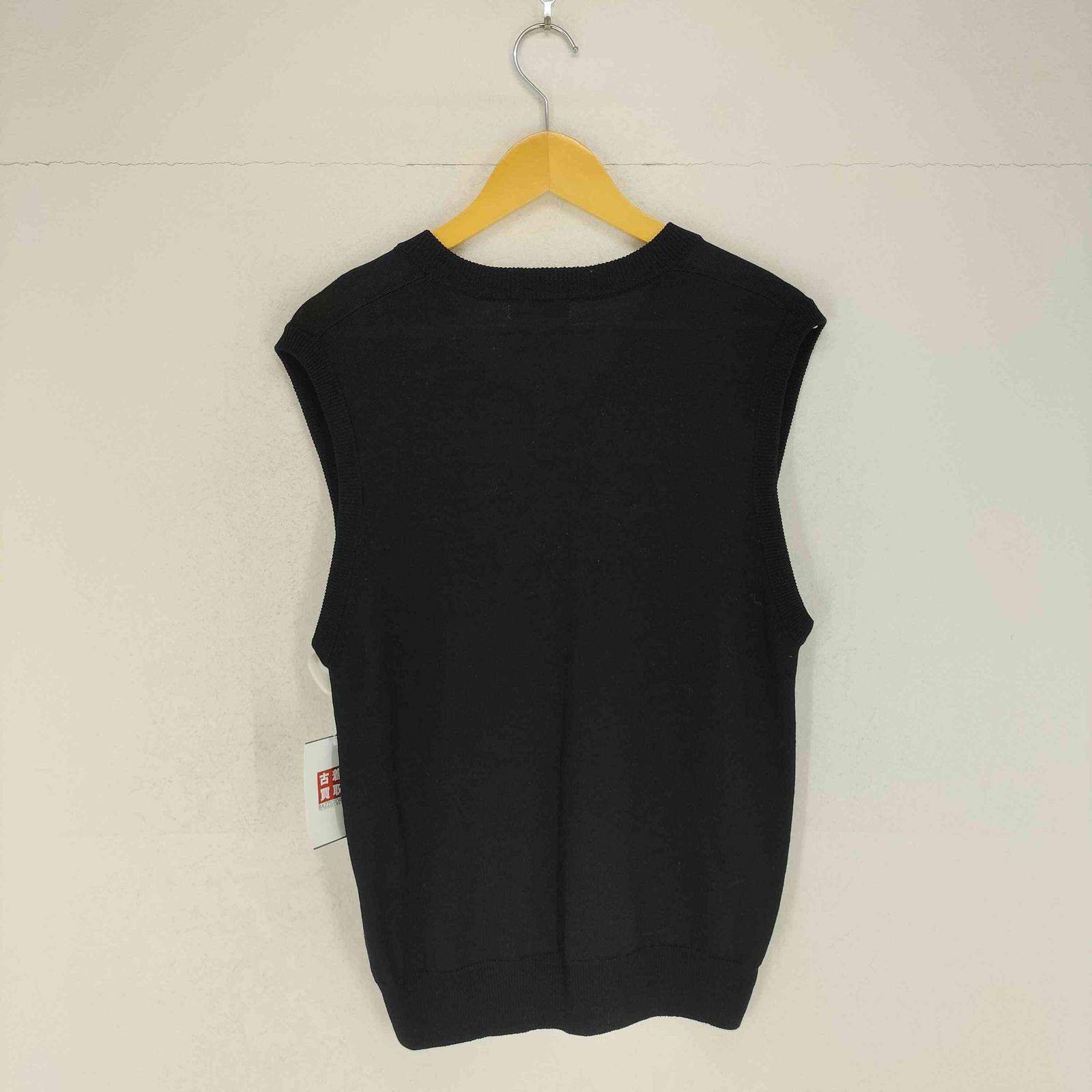 イヴ・サンローラン 90s カサンドラ 刺繍 ウール 100% Vネック ベスト イヴ・サンローラン 90s カサンドラ 刺繍 ウール 100% Vネック ベスト