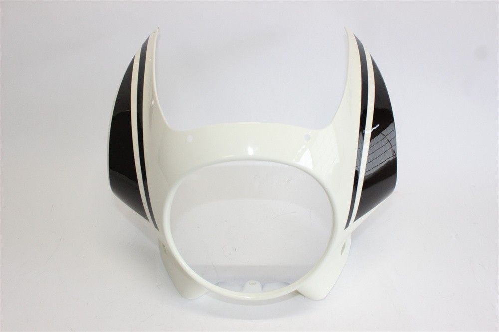 XSR 900 XSR900 xsr900 2025 以降 ビキニカウル フロントカウル 白X黒 - スモーク スクリーン -ステー セット BRIGHTFACE_UK