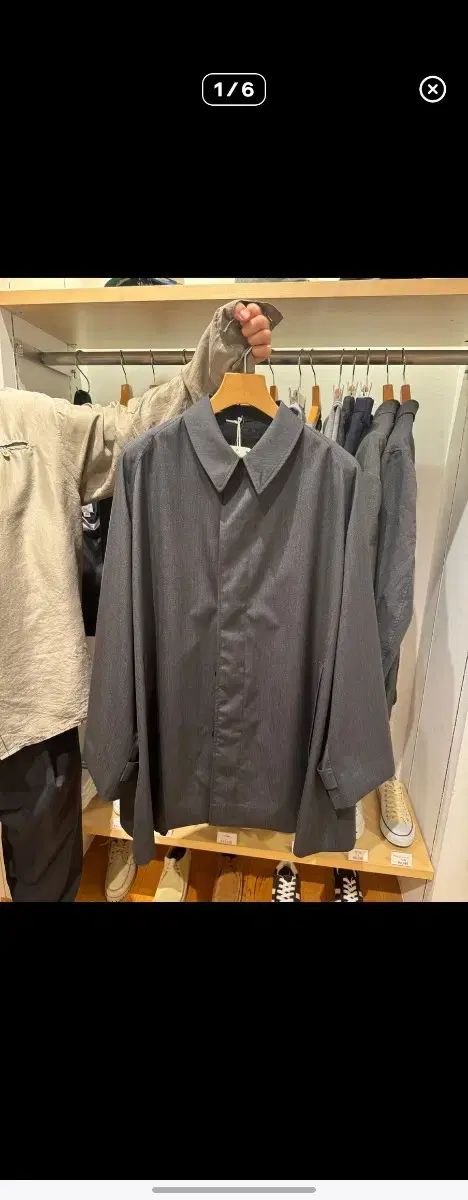 24ss KAPTAIN SUNSHINE キャプテンサンシャイン ショート ウォーカーコート チャコールグレー L サイズ