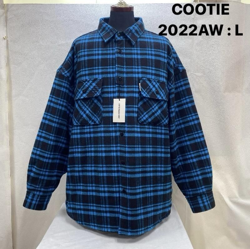 COOTIE 2022AW Error Fit Nel Check Quilting CPO Jacket CTE-22A223