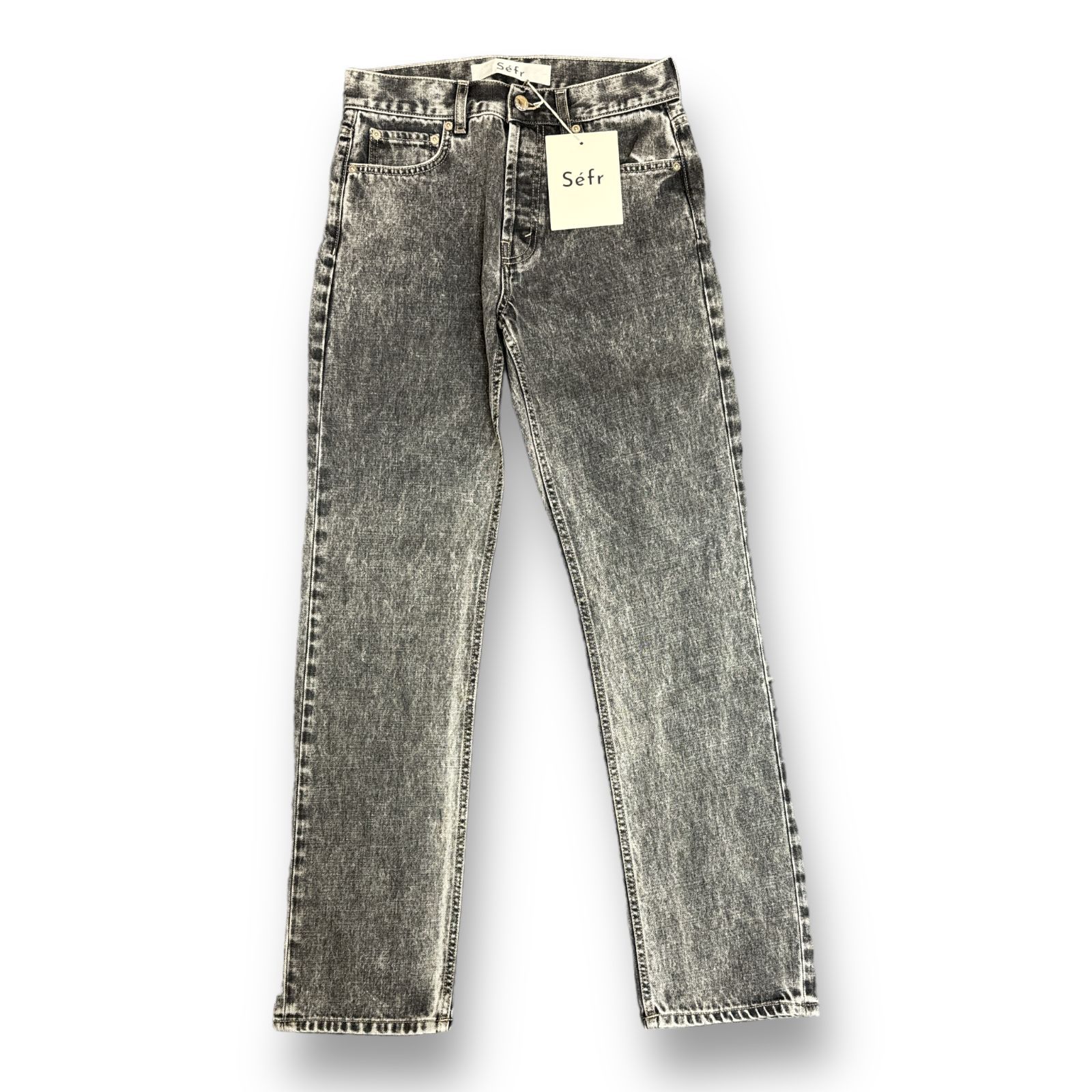 定価35900円 新品 sefr 23AW STRAIGHT CUT JEANS MARBLE WASH 