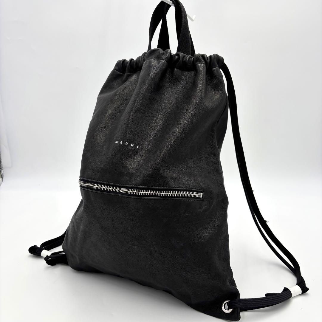 MARNI マルニ 2WAY トートバッグ リュック 羊革 レザー レディース 