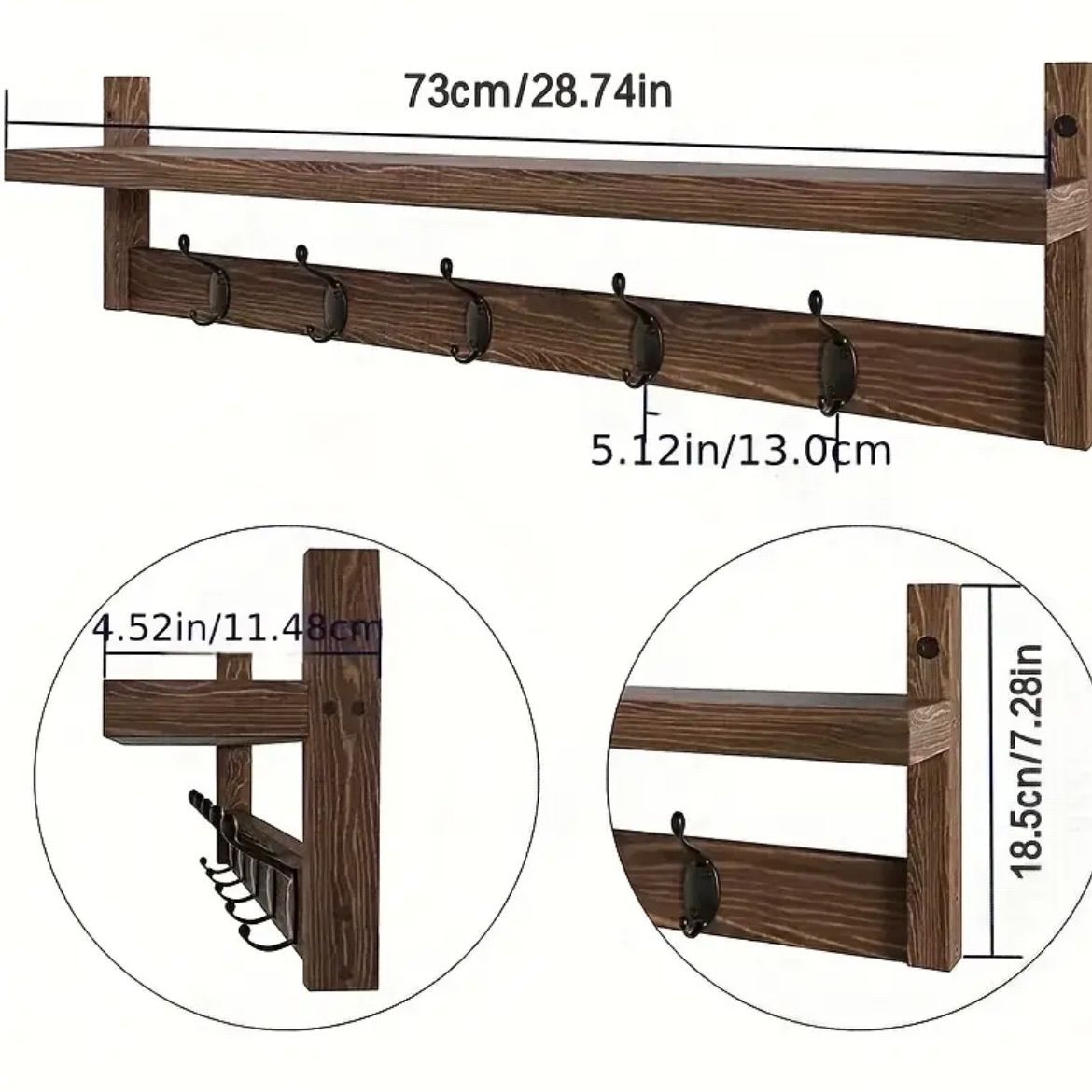 お491 カントリー家具 木製ハート型 2段ラック 飾り棚 アメリカン