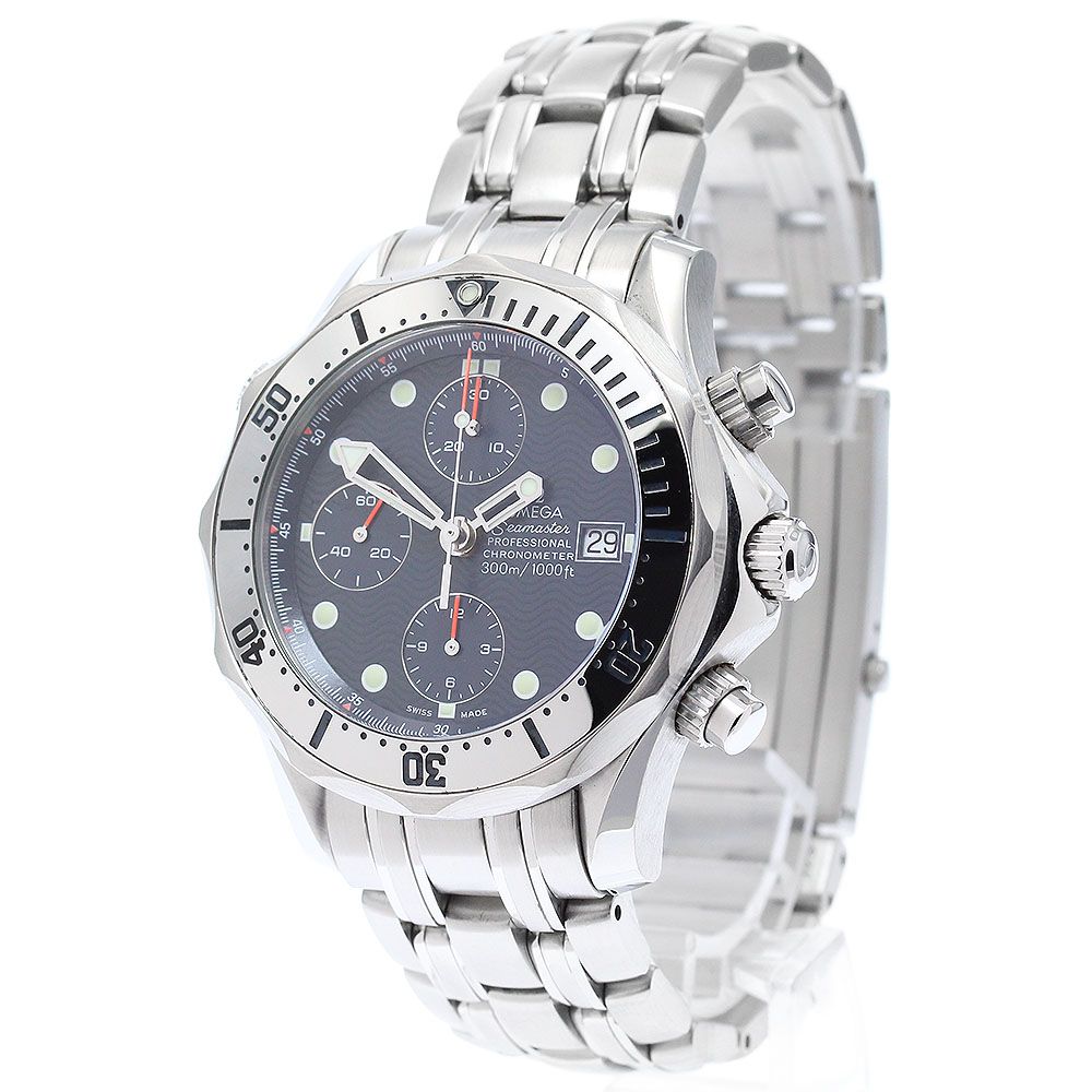 オメガ OMEGA 2598.80 シーマスター300 デイト クロノグラフ 自動巻き メンズ美品_866336 - メルカリ