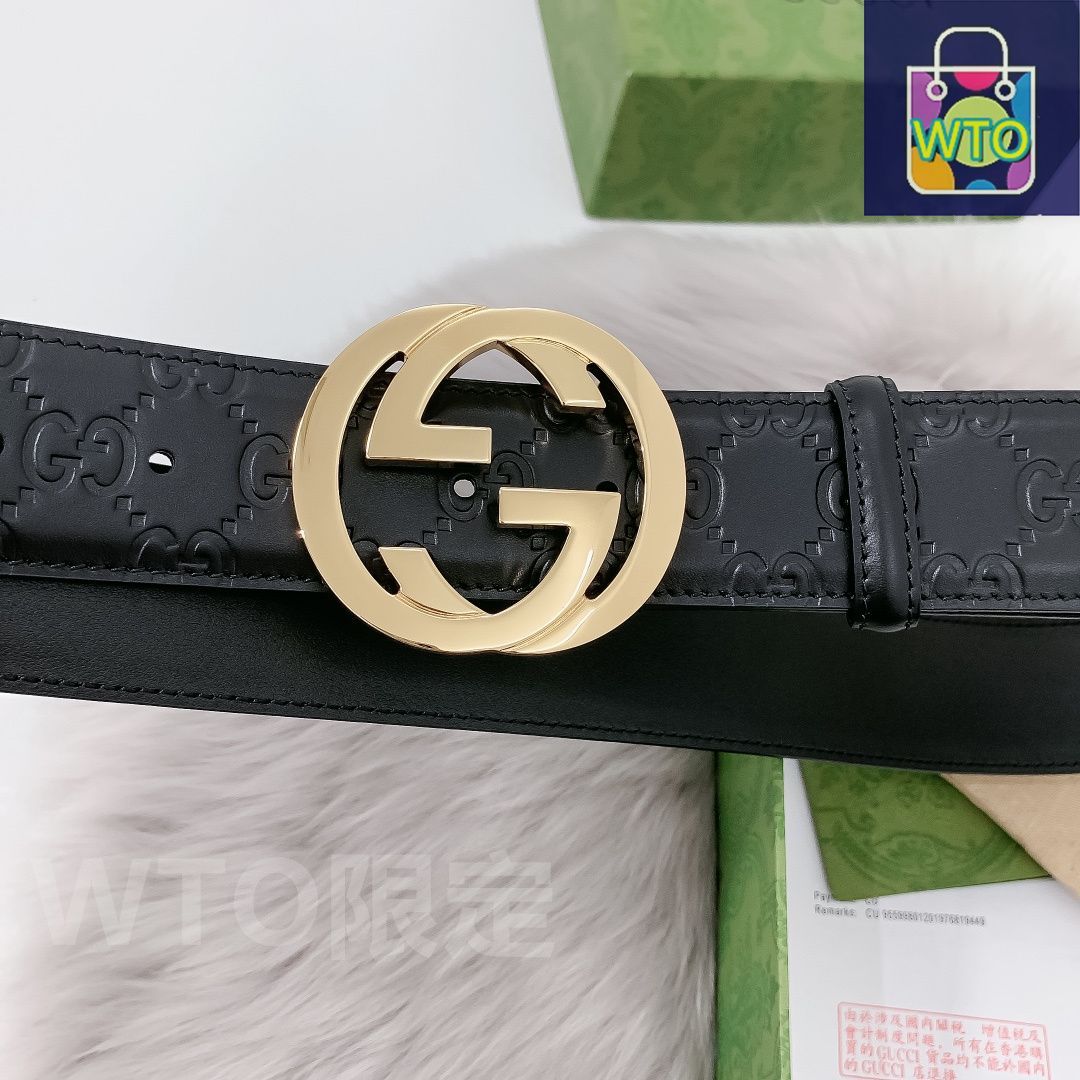 GUCCI ベルト〜お値下げしました 未使用品】最終値下げGUCCI グッチ GG ベルト メンズ 本革