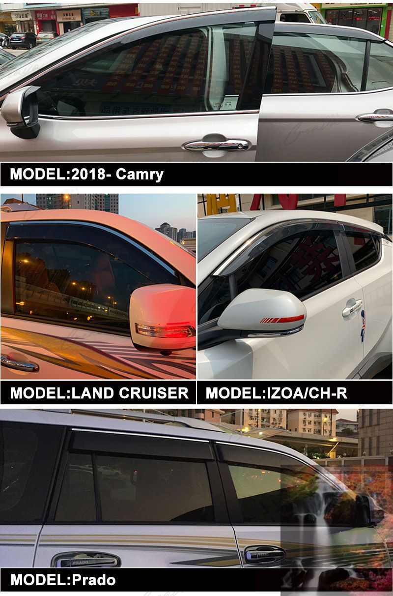 新品未使用】 トヨタ bZ4X専用ドアバイザー ウインドウバイザー