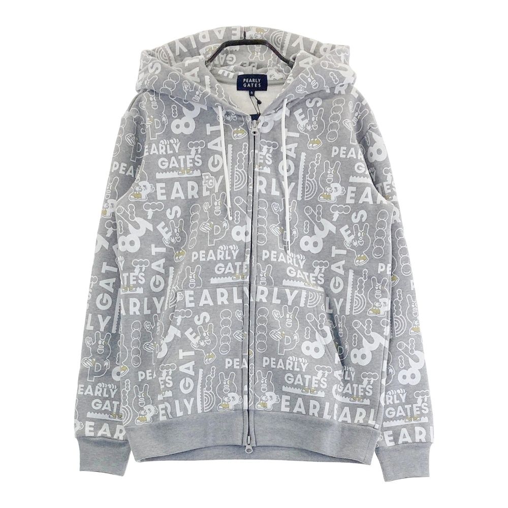 サイズ 0 PEARLY GATES パーリーゲイツ 055-2262014 ジップパーカー どうしちゃったPG グレー系 240101527509 ゴルフウェア レディース ストスト