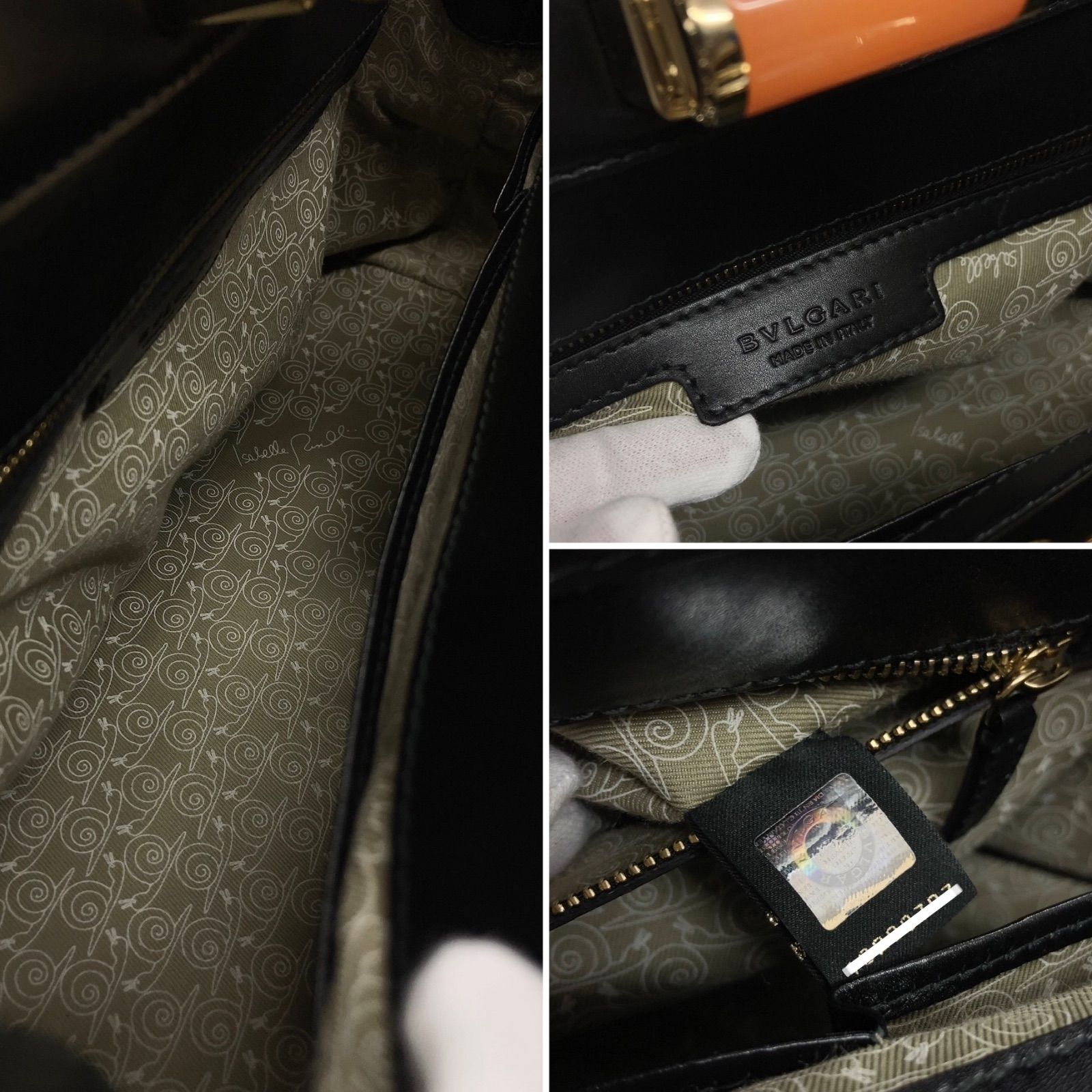 美品】BVLGARI ブルガリ イザベラロッセリーニ 2WAY ハンドバッグ 