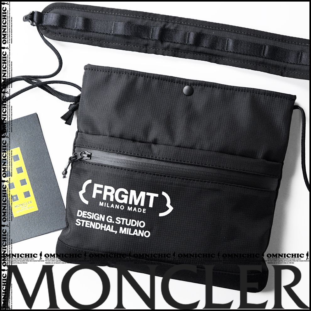 フラグメントロゴ 7 MONCLER GENIUS FRGMT モンクレール ジーニアス 日常使いに抜群! ナイロン ショルダー バック サコッシュ 藤原ヒロシ H209U5L00001M2471 fragment design