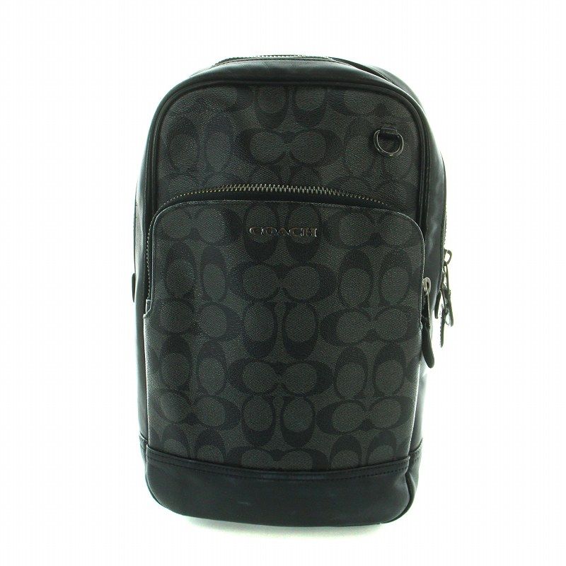 コーチ COACH グラハム パック シグネチャー キャンバス ボディバッグ 
