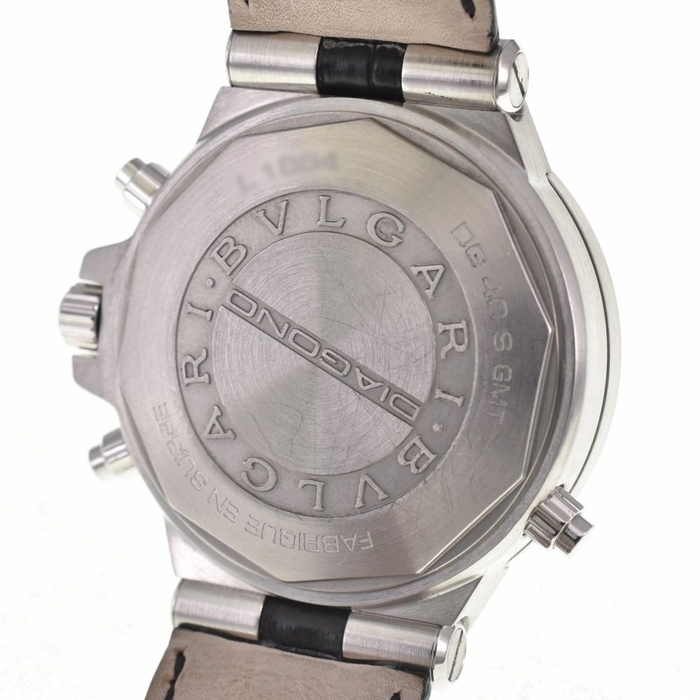値下 ブルガリ BVLGARI DG40SGMT ディアゴノ GMT デイト 自動