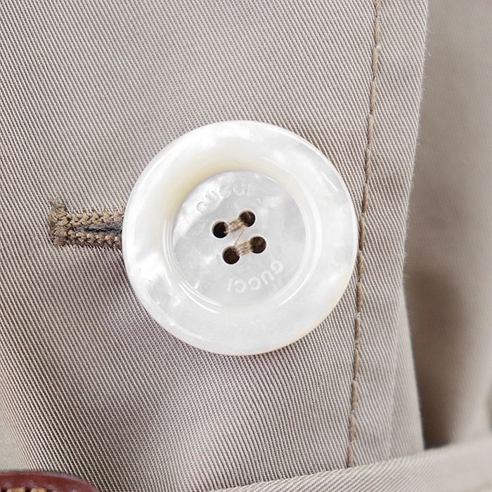 GUCCI グッチ トレンチコート フローラルライニング ロゴ シグネチャー  