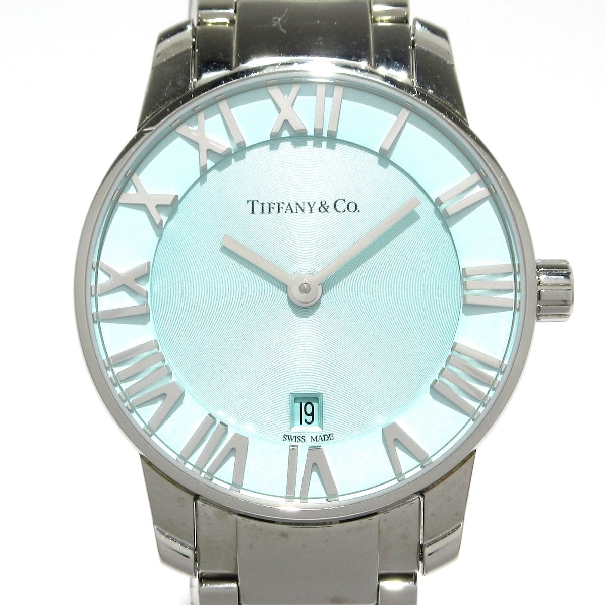 TIFFANY-Co. ティファニー 腕時計 アトラス2 ハンド 29MM 63452807 レディース SS ティファニーブルー