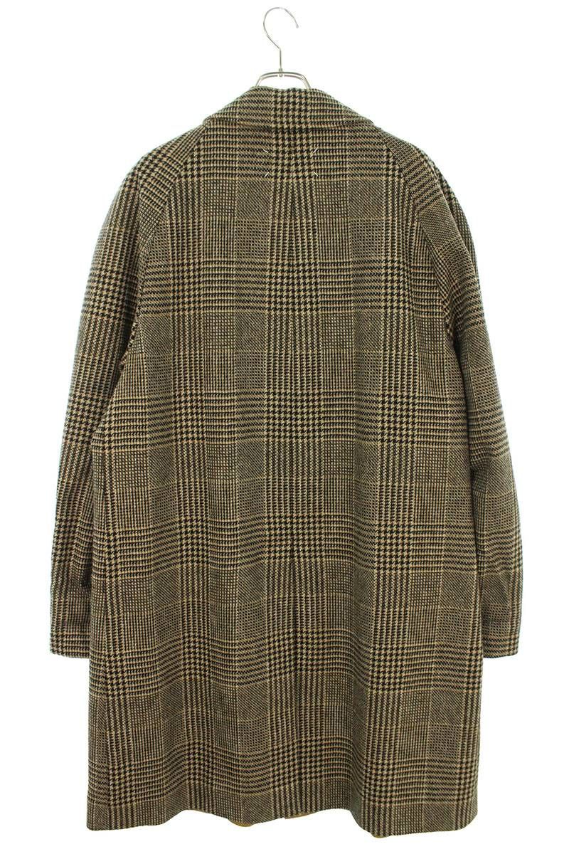 美品　フィルメランジェ　グレンチェック　ダッフルコート サイズ3M相当 美品 フィルメランジェ グレンチェック ダッフルコート サイズ3M