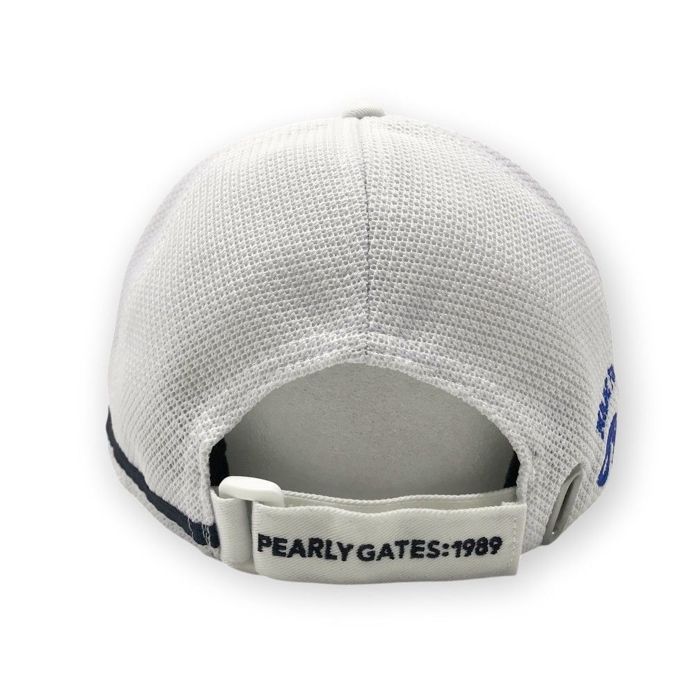 PEARLY GATES メッシュキャップ ホワイト 洗えるたためるメッシュキャップ (UNISEX) | PEARLY GATES
