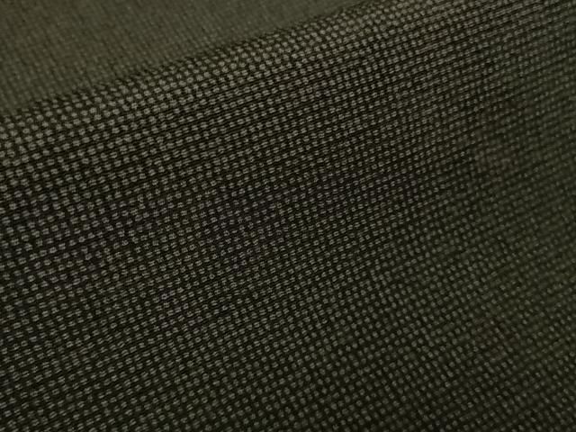  平和屋着物 上 男性 伝統工芸 江戸小紋 単衣 キングサイズ 角通し 暗黒色 憲法黒茶色 反端付き kh 5 着物 着物 浴衣