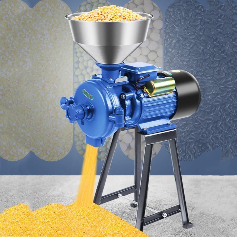 人気推薦◆電気穀物ミル 6kg 穀物ミル 電動製粉機 ステンレス鋼材質 業務用 家庭用 電動粉砕機 製粉機 米|豆|香辛料|スパイス|漢方薬|穀物粉末機 電動ミル コーヒーミル ス