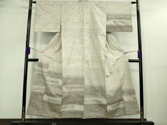 平和屋着物 上 本場飯豊紬 訪問着 ぜんまい織 米沢 齋藤織物謹製 証紙付き DZAA9143kh5