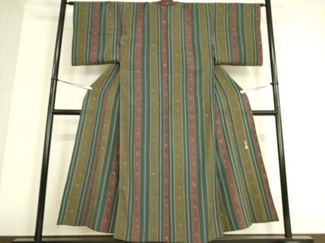 平和屋着物▽伝統工芸士　石塚幸生　小紋　単衣　成物　正絹　逸品　DAAS0566az 平和屋着物▽伝統工芸士 石塚幸生 小紋 単衣 成物 正絹 逸品