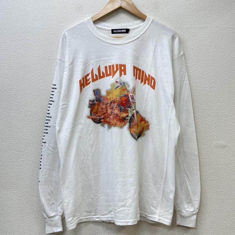 USED 古着 Tシャツ 長袖 HeLLUVA MIND ヘルーヴァ マインド ファイヤー